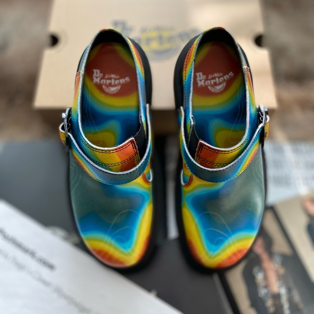 Dr. Martens Colorful Wave Mules - Picture 15 of 16